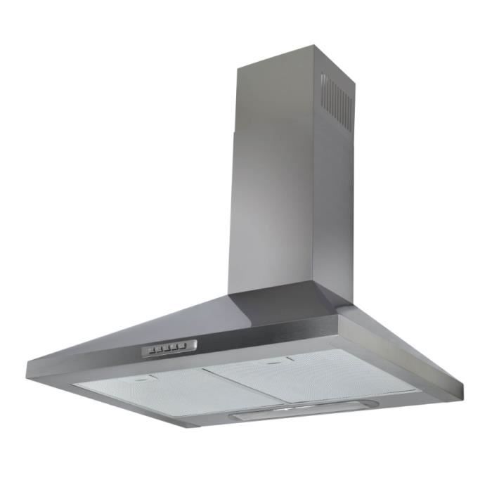 Airlux Cappa Da Cucina Visiera 60 Cm AHC640BK – Aspirazione 344 M³/h, LED, 65 DB, Colore Nero