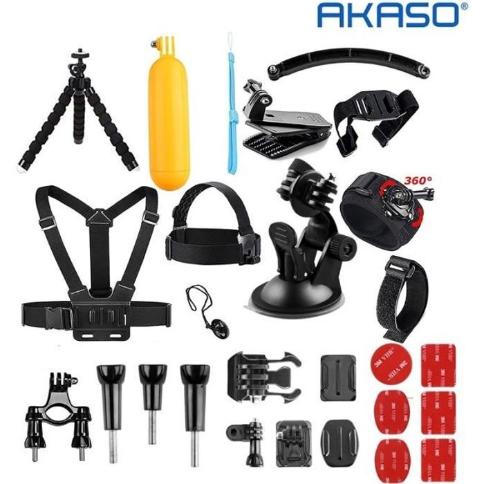 2021 NEUF AKASO Caméra Sport Accessoires 14 en 1 Pack pour Gopro Hero AKASO EK7000 Brave 4 V50 Pro EK7000 Pro V50 Elite Vision3/4
