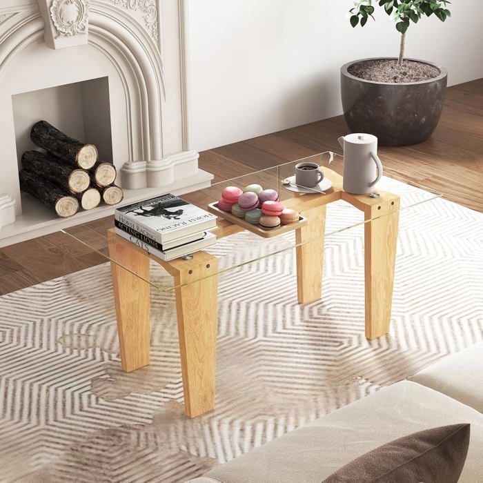 Table Basse Et Haute En Verre