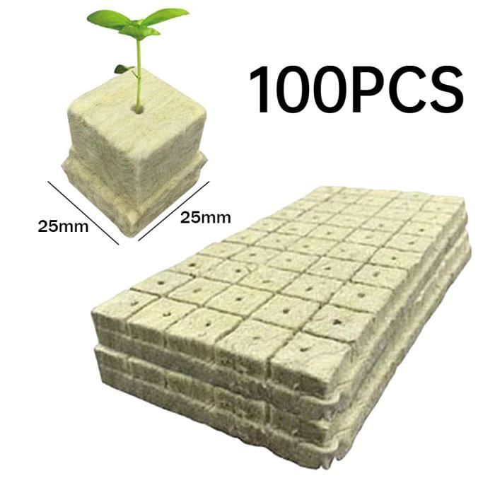 36 Cubes De Culture En Laine De Roche - 3x3x4cm, Pour Hydroponie Et Semis