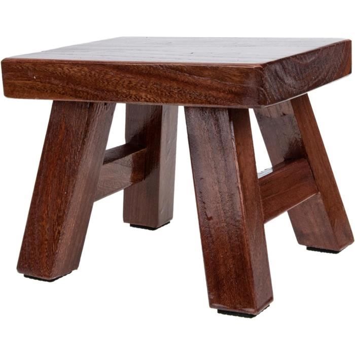 Tabouret bas en bois et corde naturel Meubles & Design - Mr Scandinave
