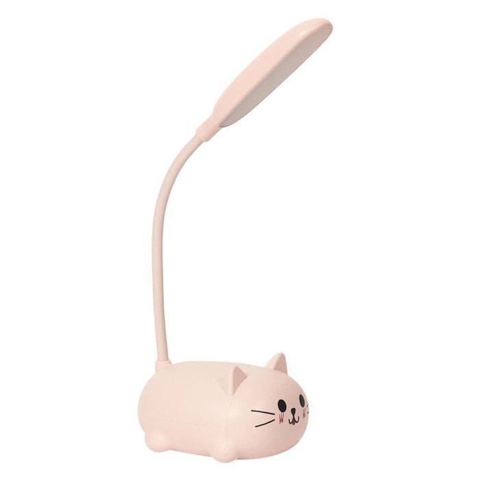 Lampe de chevet chat - Couleur aléatoire - H 11 x L 21 x l 8 5 cm