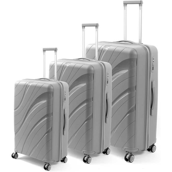 Set de 3 valises de 4 roues pivotantes