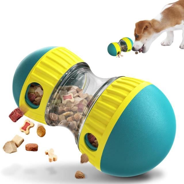 Jouet Chien Interactif,Jouet Distributeur Croquette Chat et Chien,Jeux Intelligence Chien,Jouet Chien Occupation pour Chiens de Peti