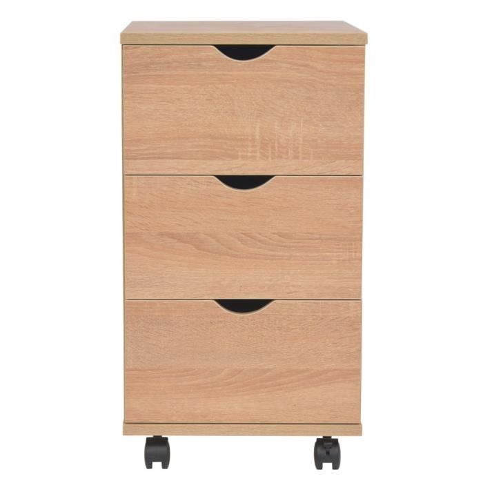 Meuble à Roulettes Blanc Brillant 60x45x60 Cm - Meuble De Rangement Bureau Avec Étagères Et Roues Verrouillables