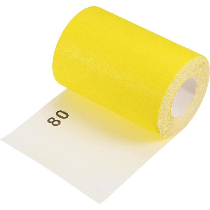 Papier De Verre JET 80 Grit - Abrasif Lourd Prêt à Couper Pour Ponçage