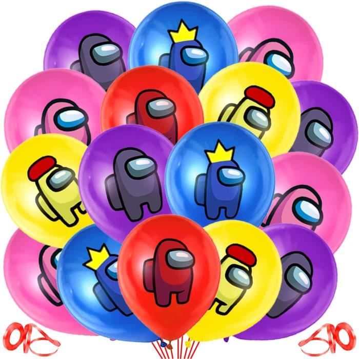 KIT FÊTE ANNIVERSAIRE AMONG US - DÉCORATIONS ET SACS À GOODIES - ENFANTS 5-12 ANS - NEUF