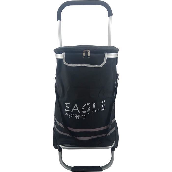 Eagle London Chariot de courses à roulettes pliable avec poignée et sac ...