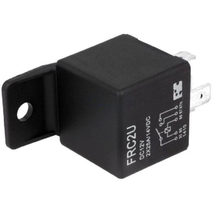 Relais Automobile FiC FRA2C-S2-DC12V - 12V/DC 40A 1 Inverseur - Neuf Sous Blister