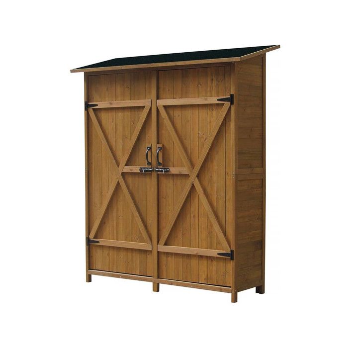Armoire de jardin Espacio - 140 x 49 x 162 cm - Marron Armoire de jardin Espacio - 140 x 49 x 162 cm - Marron