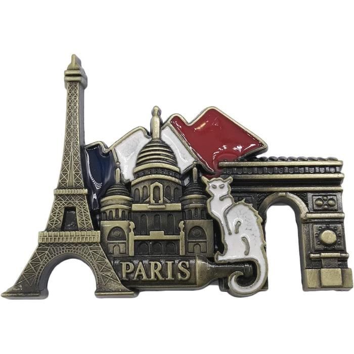 BommFu Drapeau Tour Paris France Réfrigérateur Aimant Touristique