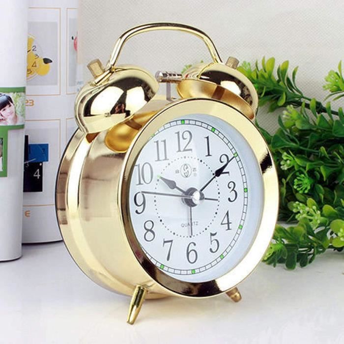 Métal Reveil Matin Analogique Silencieux, avec Lumière de Nuit, Blanc Moderne Classique, Simple Horloge de Table pour Chambre Chevet 11cm | Leroy Merlin Métal Reveil Matin Analogique Silencieux, avec Lumière de Nuit, Blanc Moderne Classique, Simple Horloge de Table pour Chambre Chevet 11cm | Leroy Merlin