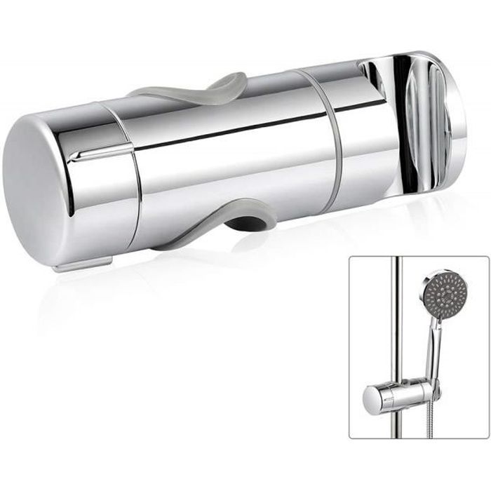 Support Douche Réglable 360° Joyoldelf - Pour Pommeau 19-25mm - ABS Chromé - Sans Perçage
