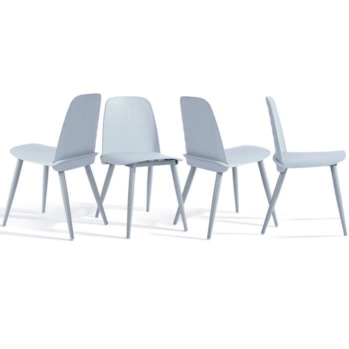 Chaise De Salle à Manger Empilable En Plastique - Dossier Confortable, Capacité 400 Kg, Couleur Rouge - Dimensions 45x39x74 Cm - 3