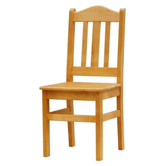 Chaise Aulne Sapin Bois Solide
