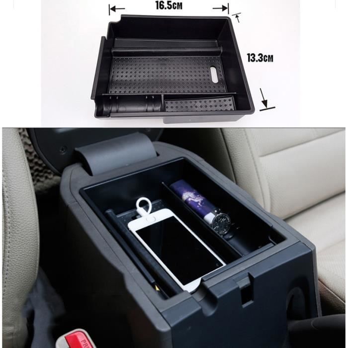 Accoudoir Hyundai I10 2007-2019 - Console Centrale Double Rangement + 3 Ports USB - Boîte De Rangement Voiture