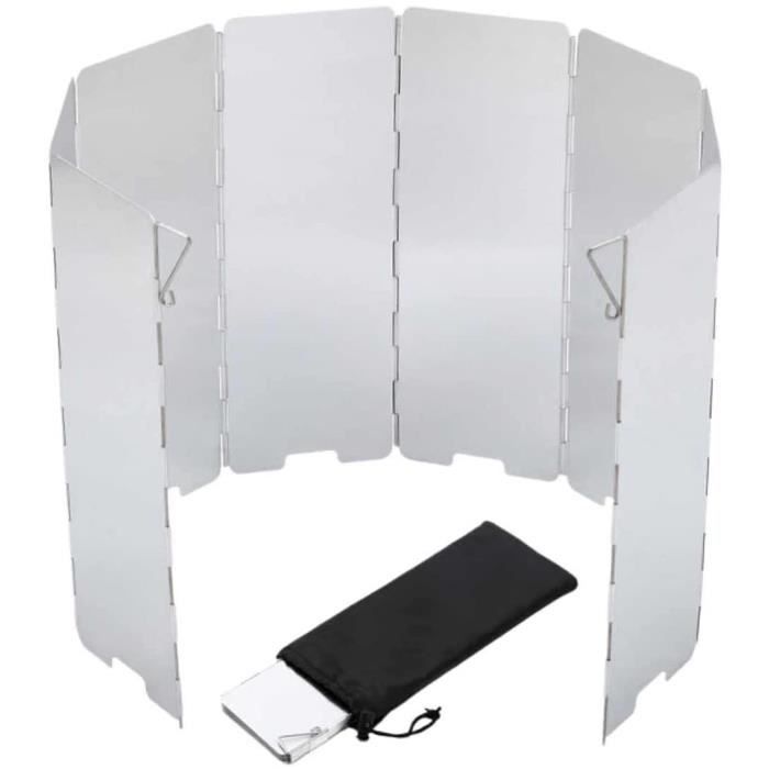 Pare-vent Pour Réchaud De Camping En Titane - 55x20 Cm, Pliable, Léger (26g), Protection Contre Le Vent Pour Cuisinière à Gaz