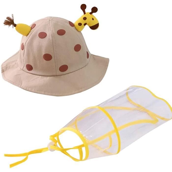 Chapeau de Soleil Plage Anti-UV Protecteur iClosam Enfant Chapeau Pêcheur Coton Bébé Chapeau Pare 