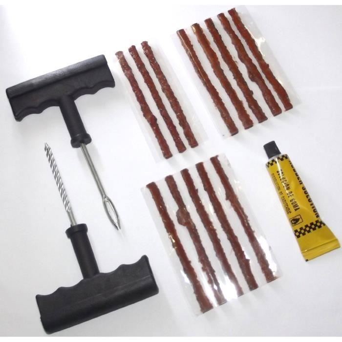 SWANEW Kit Réparation Pneu 73PCS Rouge, Mèche Pneu Crevaison, Pour Les Pneu Universels Bleu 52299339