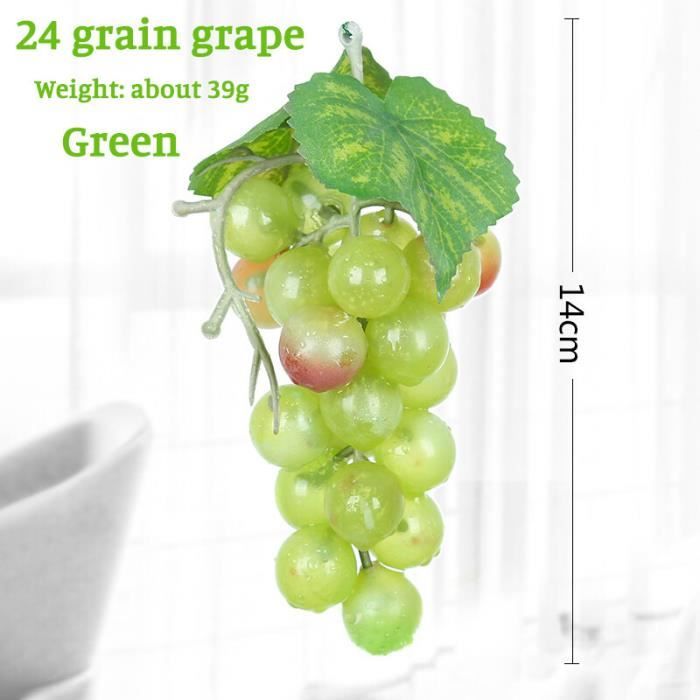 Fausses Grappes De Raisin Artificiel Pour Décoration - Couleurs Violet, Noir, Vert, Longueur ~13 Cm - Pour Mariages, Tables, Centre, Jardin - 6