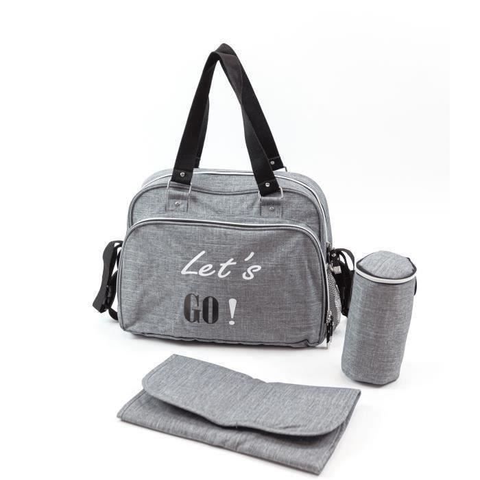 BABY ON BOARD Sac à langer SIMPLY Lets'Go - gris