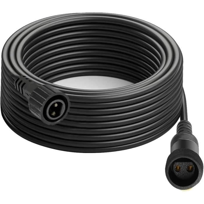 Câble De Rallonge 3M-9.8Ft 2Pin Rallonge Guirlande Exterieure Ip65 ...