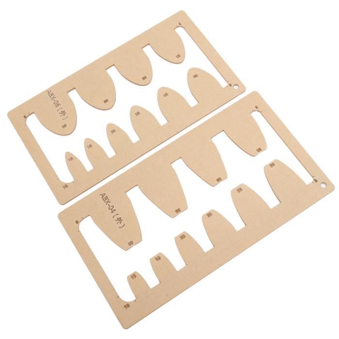 Gabaret En Acrylique Transparent Pour Fabriquer Des Portefeuilles - Modèle De Coupe Précis Pour Le Travail Du Cuir
