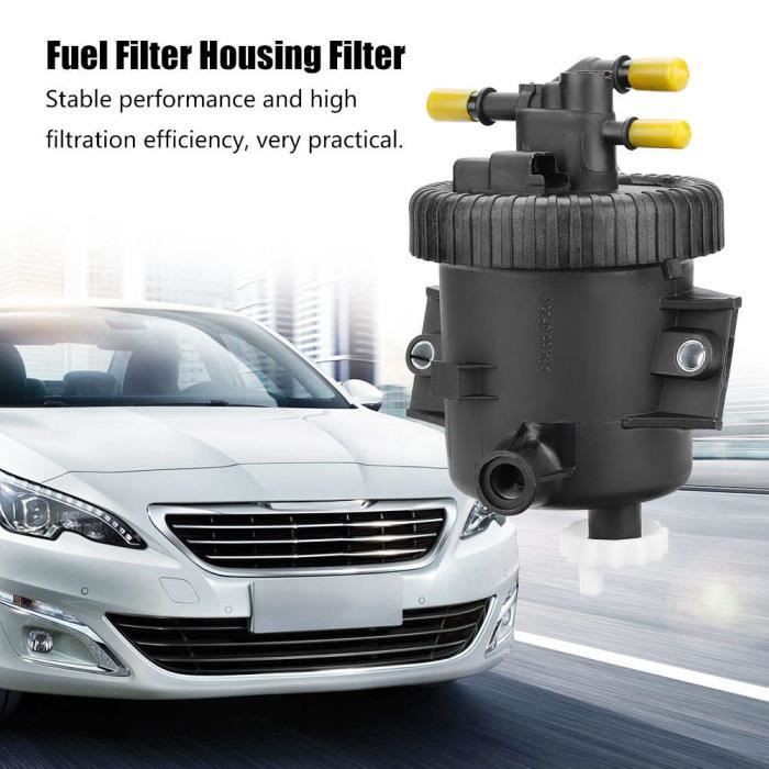 Filtre à Gasoil Complet - Compatible Peugeot Citroën 1.4/1.6 HDI - 9672314980 / 9672320980