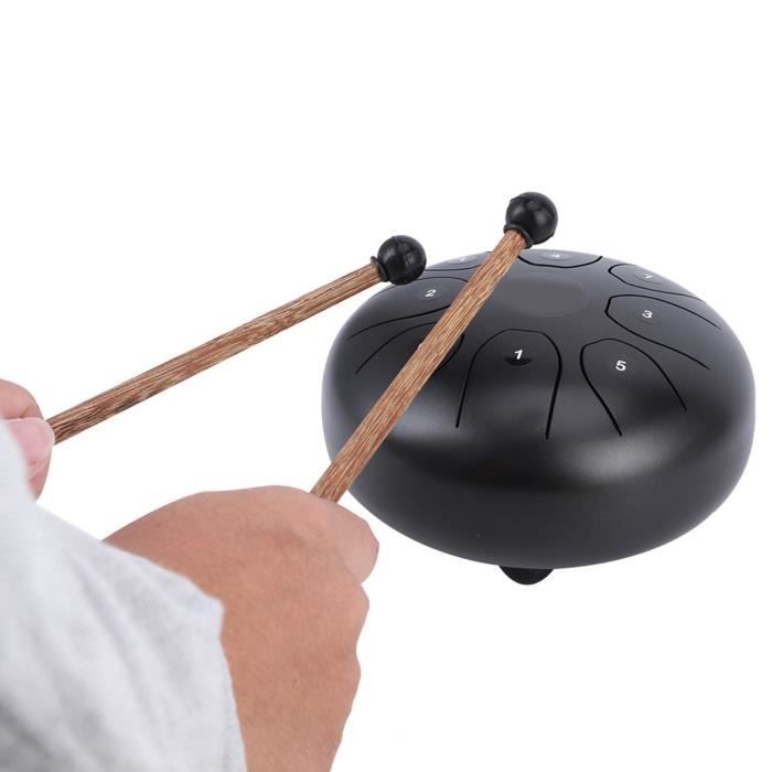 Flatsons Steel Tongue Drum Black Percussion Instrument de musique 5.5 — free download