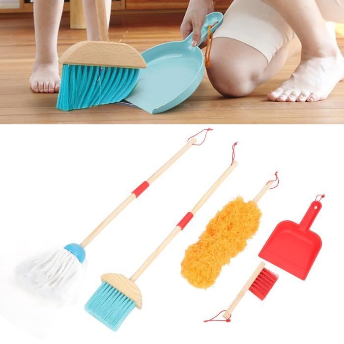 LTFIOON – Kit De Nettoyage 14 Pièces Enfant – Aspirateur Qui Aspire Vraiment – Balai, Serpillière – 3 Ans+