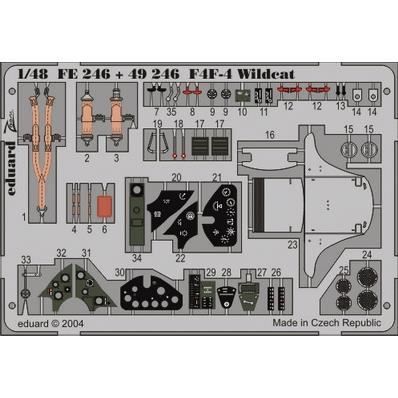 Maquette Tamiya F4F-4 Wildcat - Échelle 1:48 - à Peindre Et Monter - Avec Décalcomanies