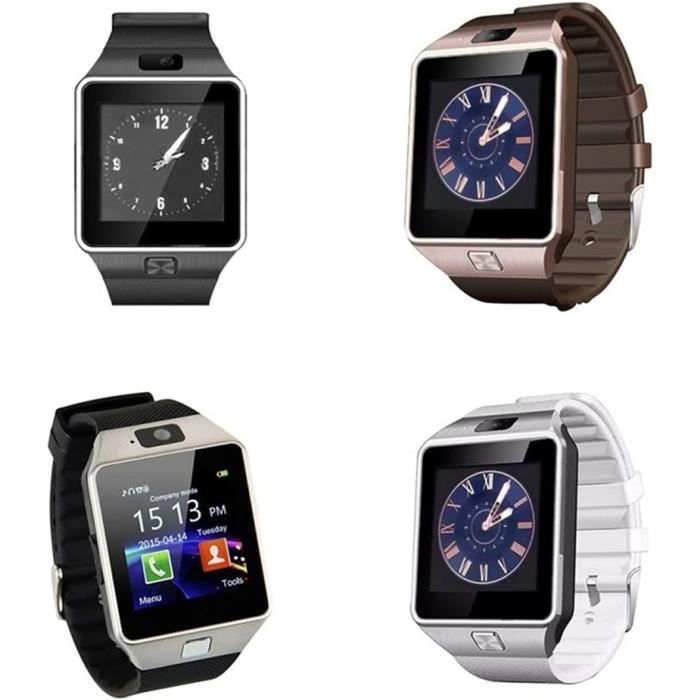 Montre Intelligente avec SIM, Bluetooth, Camera, espace Carte Memoire - Shop Achat et