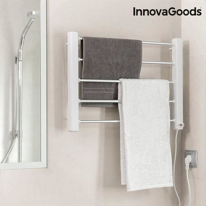 BYIYGSL Sèche-Serviettes électrique, Porte-Serviettes pivotant à 5 Bras,  radiateur de Salle de Bain électrique en Acier Inoxydable (Color : Blanc) :  : Cuisine et Maison