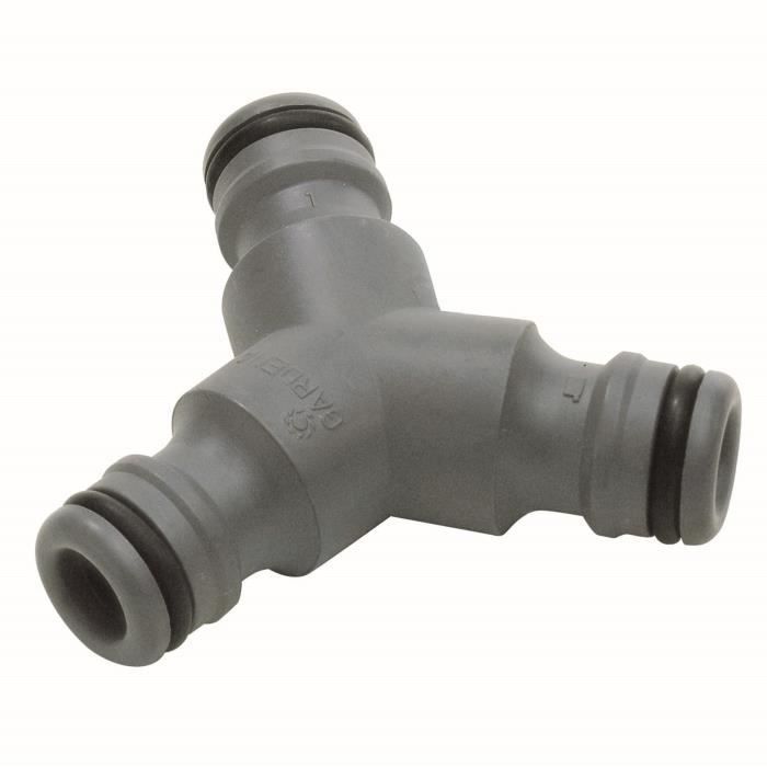GARDENA Dérivation en Y – Ø18mm max – Dédoublement d’installation d’eau – Prêt à ’emploi 934 26