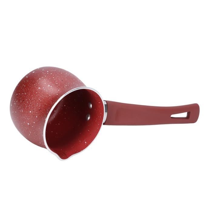 Zanetti, Bouilloire En Aluminium, Ligne Jumbo, Casserole à Lait Diamètre 12 Cm, Poignée Ergonomique, Couleur Noire, Fabriquée En Italie