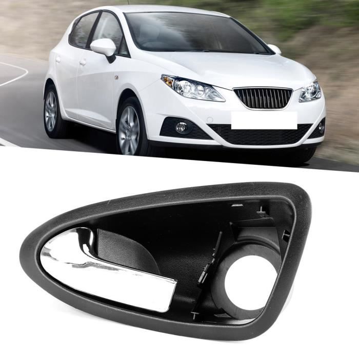 Poignée De Porte Intérieure Gauche - Compatible SEAT Ibiza 2009-2017 - Chromée - Réf. 6J1837113A