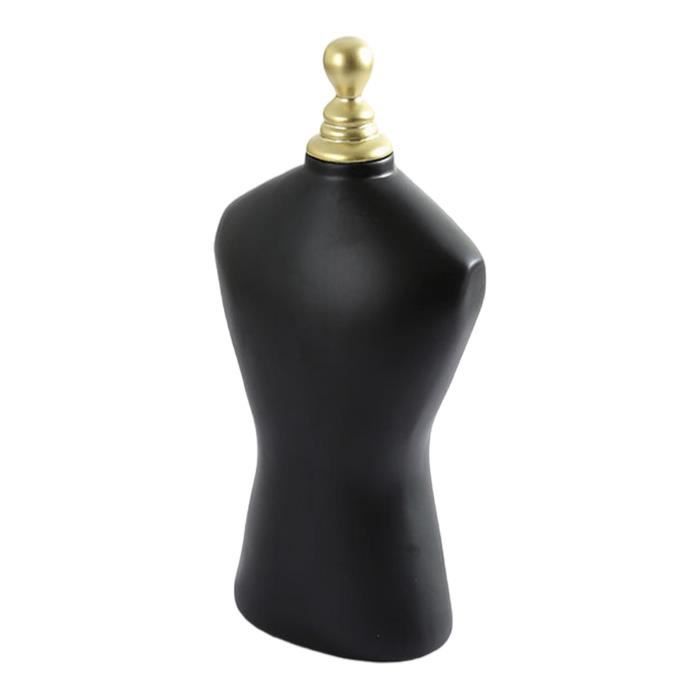 Présentoir Collier Buste 3D Flanelle Beige – Support Bijoux Pendentif Socle Bois Pour Bijouterie & Maison