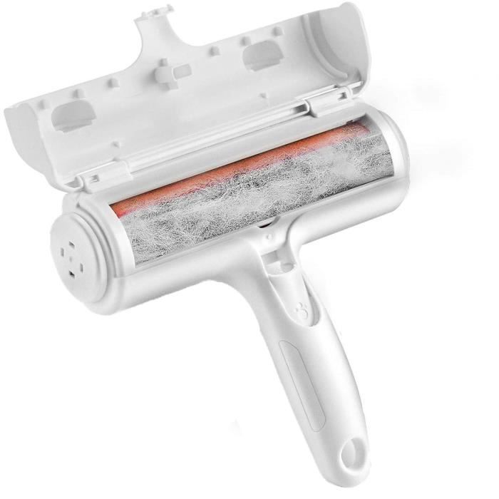 Meilleurs prix pour Brosse Anti Poils Animaux Chien Chat Brosse Ramasse Enlève Poils Magique Réutilisable pour Poils Rouleau à Poils danimauxRouge
