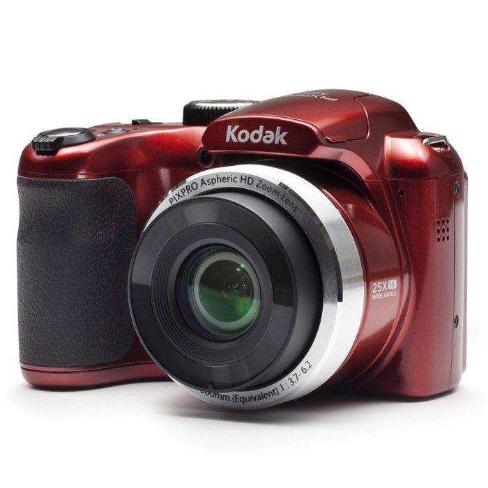 KODAK Pixpro AZ252 - Appareil Photo Bridge Numérique 16 MP Zoom optique 25X Video HD 720p Stabilisateur Ecran LCD 3 - Rouge