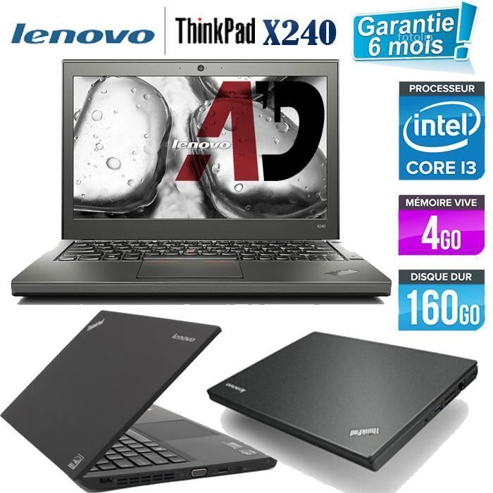 Lenovo X240 Core i3 1.9 GHz HDD 160 Go RAM 4 Go - Lenovo