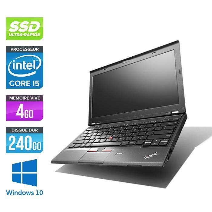 Top achat PC Portable Pc portable Lenovo X230 - i5 - 4Go - 240 Go SSD - 12,5'' - W10 pas cher