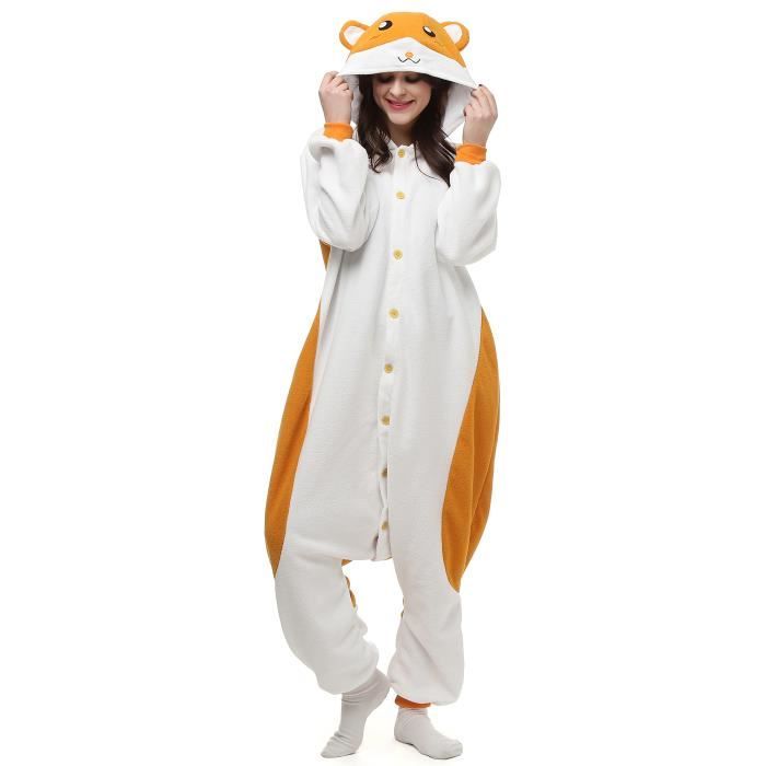 Ovender Adulte Unisexe Kigurumi Anime Animal Costume Cosplay Combinaison Pyjama Carnaval Dhalloween Party Outfit Nuit Vetements Onesie Fleece Soiree de Deguisements Fête 