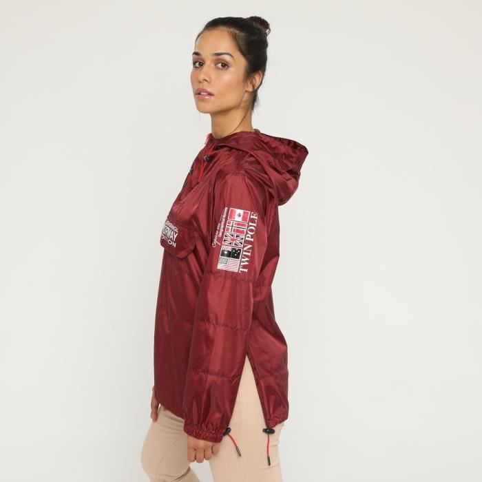 GEOGRAPHICAL NORWAY BOOGEE Anorak Femme Bordeaux - Femme