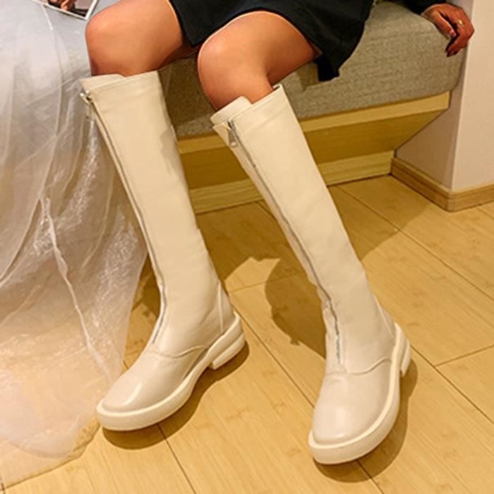 botte mi mollet a talon