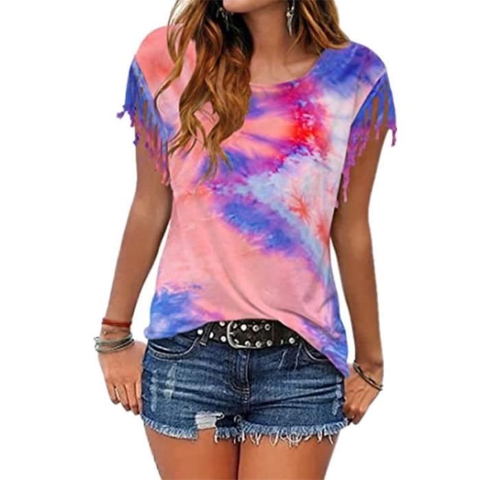 T SHIRT Femme t 2020 T shirt manches courtes frang mode