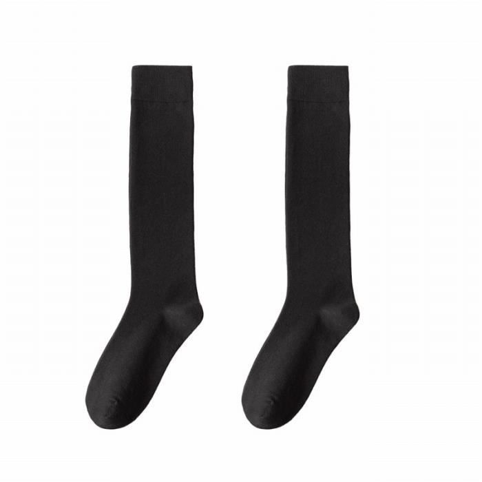 3 paires Lot de chaussette longues ECELEN chaussettes longues en coton