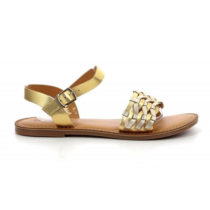 KICKERS Sandales Kick Dash Dore Femme