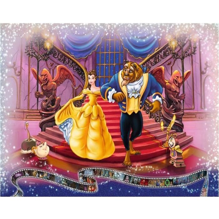 Puzzle 1000 pièces - RAVENSBURGER - La Belle et la Bête - Thème Cinéma ...