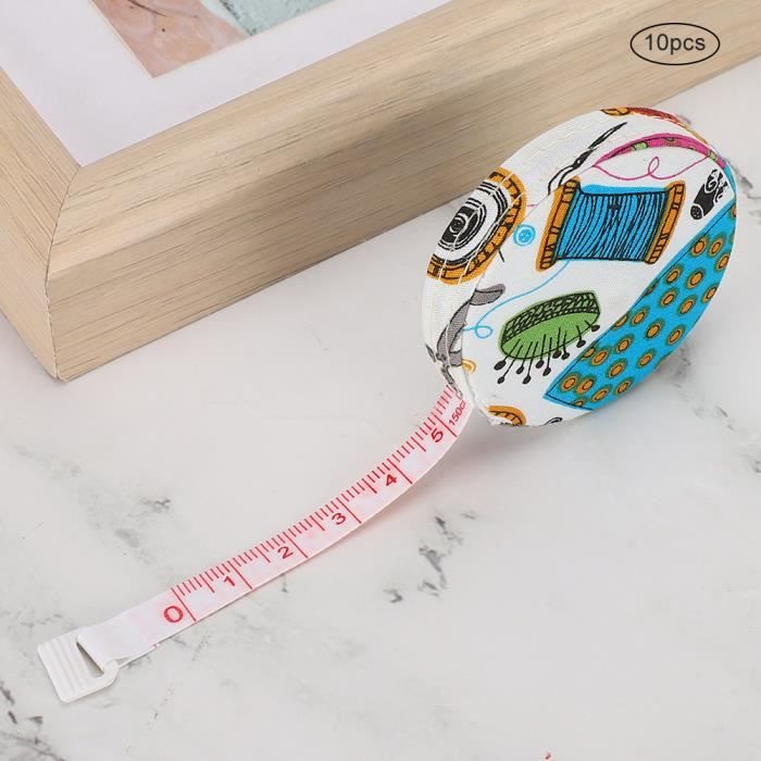 Ruban à Mesurer Rétractable Pour Fitness Et Couture - Jusqu'à 150 Cm, Bouton De Blocage - Pour Suivre Perte De Poids Et Mensurations