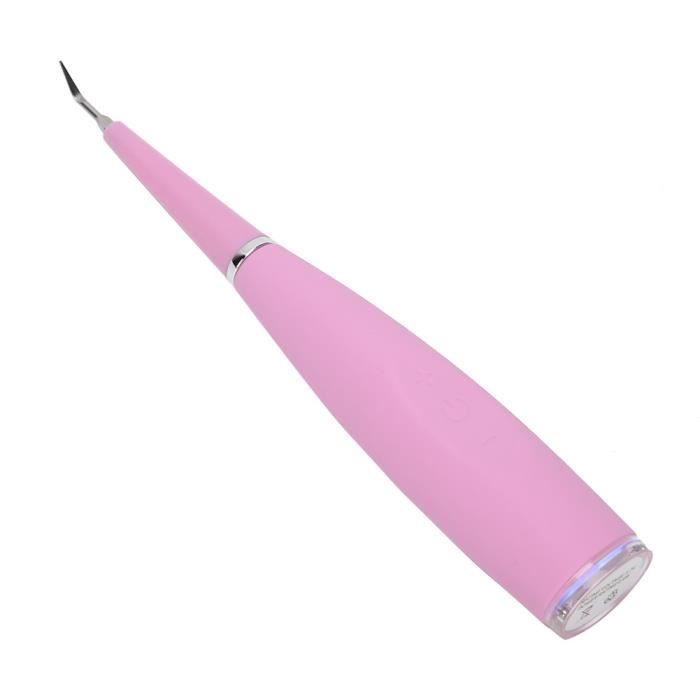 Kit Détartreur Dentaire Avec 3 Têtes - Rose - Anti-Tartre à Domicile - Neuf